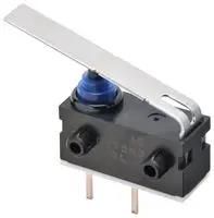 MICROSWITCH, LEVER, SPST-NC, 0.1A, 12VDC D2AW-EL052D R