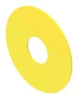 LEGEND PLATE, 43MM, PLASTIC, YELLOW 61-9970.0