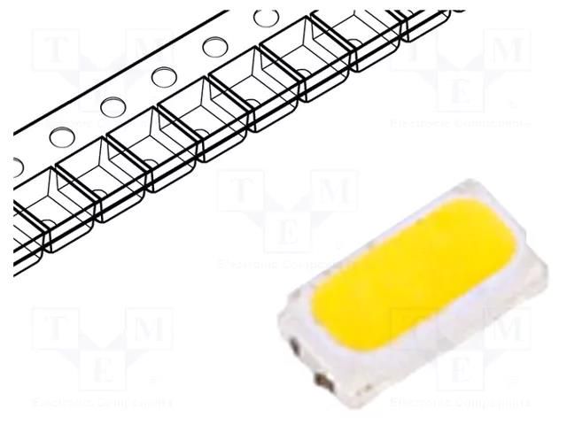 LED; white warm; SMD; 3014; 11.5÷12lm; 2800-3100K; 120°; 30mA OPTOFLASH OF-SMD3014WW