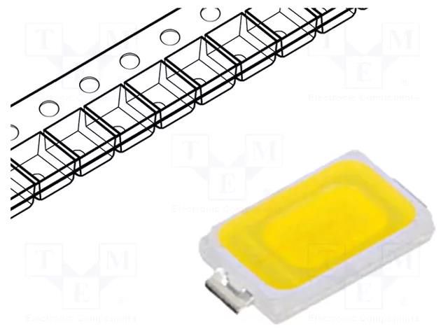 LED; white neutral; SMD; 5730; 58÷63lm; 3800-4250K; 120°; 150mA OPTOFLASH OF-SMD5730NW