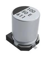 CAPACITOR, ALUM ELE, 100UF, 35V, 0.6A EV107M035A9MAA