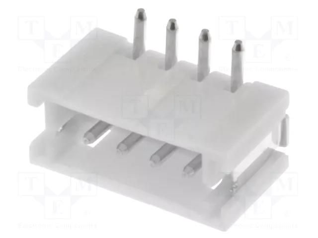 Connector: wire-board; socket; male; PIN: 4; ZH; 1A; 50V; vertical JST B4B-ZR-SM4-TF