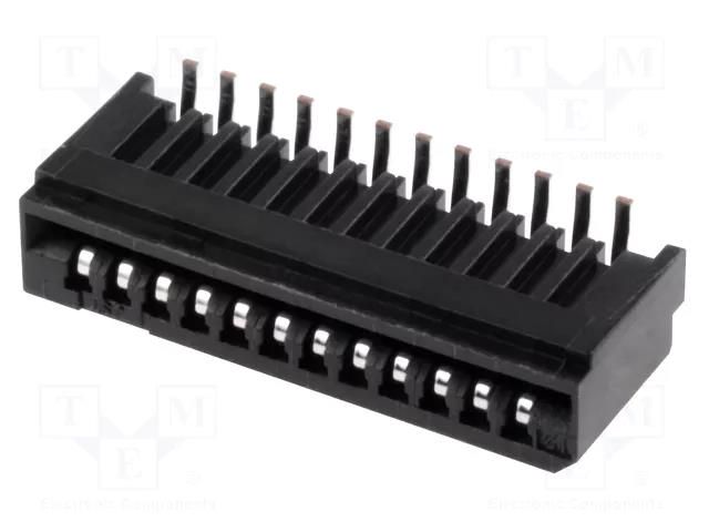 Connector: FFC/FPC; SMT; 50V; 0.5A; PIN: 12; 1mm; vertical; Non-ZIF JST 12FMN-BMT-A-TF