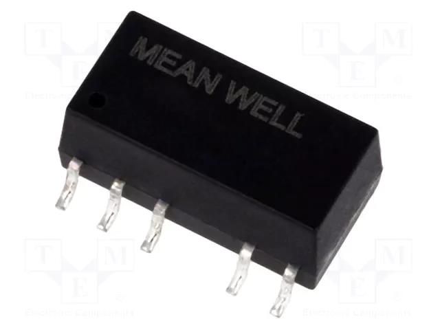 Converter: DC/DC; 1W; Uin: 4.5÷5.5VDC; Uout: 12VDC; Iout: 83.33mA MEAN WELL SFT01L-12