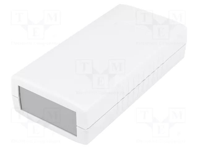 Enclosure: with panel; X: 60mm; Y: 120mm; Z: 30mm; ABS; light grey GAINTA G436