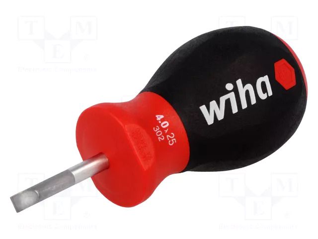 Screwdriver: standard; slot; 4x0.8mm; SoftFinish® WIHA WIHA.302/40