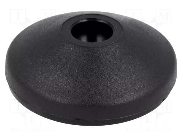 Foot; Base dia: 39mm; polyamide; H: 12.4mm; Mount.hole diam: 10mm FATH FA-098M040KG