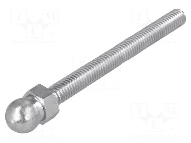 Pin; M6; steel; Ø: 10mm; Plating: zinc; Thread len: 60mm FATH FA-098MM06060M