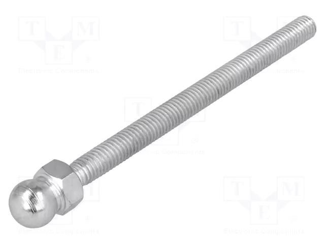 Pin; M6; steel; Ø: 10mm; Plating: zinc; Thread len: 80mm FATH FA-098MM06080M