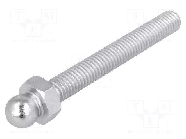 Pin; M8; steel; Ø: 10mm; Plating: zinc; Thread len: 60mm FATH FA-098MM08060M