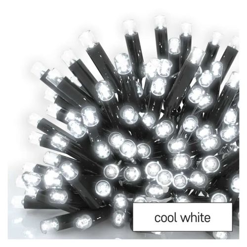 Profi LED interconnecting chain, black – icicles, 3 m, outdoor, cool white, EMOS D2CC01 8592920094617