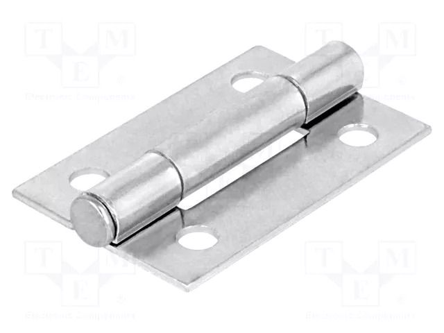 Hinge; Width: 26mm; zinc-plated steel; natural; H: 40mm; Holes no: 4 RST ROZTOCZE 3.ST37.001