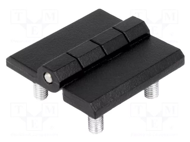 Hinge; Width: 40mm; zinc and aluminium alloy; black; H: 40mm RST ROZTOCZE 3.ZN60.002BK