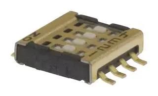 DIP SWITCH, 8POS, SPST, SLIDE, SMD CVS-08TB