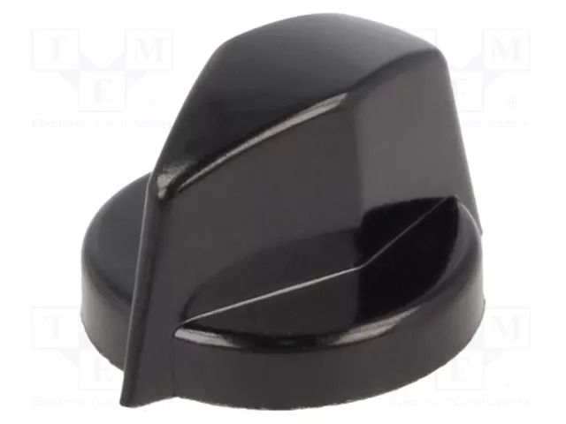 Knob; with pointer; thermoplastic; Øshaft: 6mm; Ø18.8x12.5mm OKW A1311860