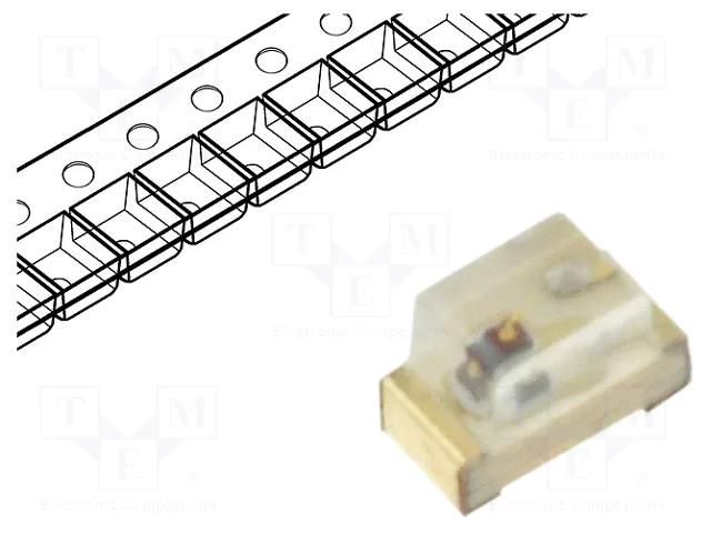LED; green; SMD; 0603; 10÷40mcd; 2.1÷2.5VDC; 1.6x0.8x1.1mm; 120° KINGBRIGHT ELECTRONIC KP-1608CGCK