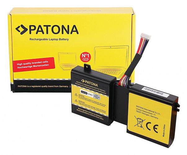 PATONA Battery f. DELL ALIENWARE: 17 er Serie 17 R1 er Serie 18 er Serie A18 er Serie 2F8K3 G33T KJ2PX, PATONA 2870 4055655229722