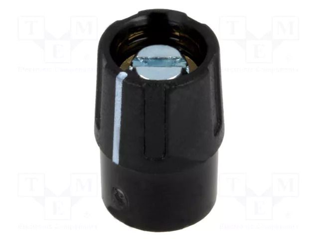 Knob; with pointer; ABS; Øshaft: 4mm; Ø9.5x14mm; black; A2609 OKW A2609040