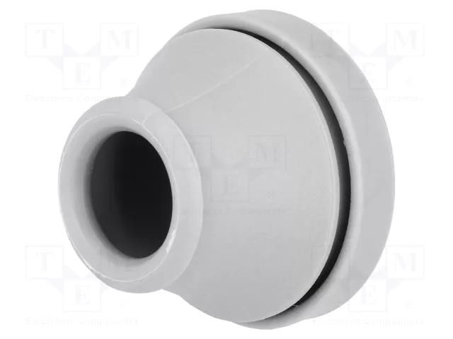 Grommet; Ømount.hole: 29mm; elastomer thermoplastic TPE; grey TRELLEBORG T-VET14-20