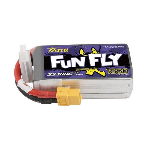 Battery Tattu Funfly 1550mAh 11,1V 100C 3S1P, Tattu TAA15503S10X6