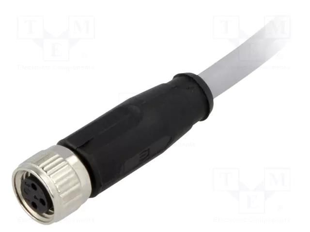 Connector: M8; female; PIN: 3; straight; with lead; plug; 1m; PVC HARTING 21348100380010