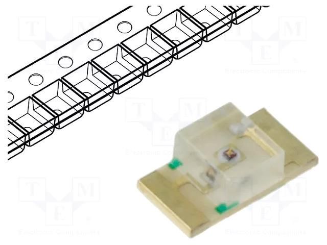 LED; red; SMD; 1206; 40÷80mcd; 1.95÷2.5VDC; 3.2x1.6x1.05mm; 120° KINGBRIGHT ELECTRONIC KPTR-3216SURCK