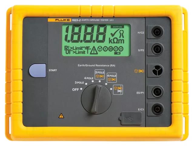 Meter: grounding resistance; LCD; (1999); >50mA; 0.001÷19.99kΩ FLUKE FLK-1623-2