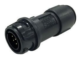 CIRCULAR CONNECTOR, PLUG, 4POS, CRIMP PXP4011/04P/6570