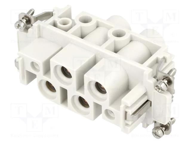 Connector: HDC; contact insert; female; S-K; PIN: 6(4+2); 4+2+PE MOLEX MX-936010213