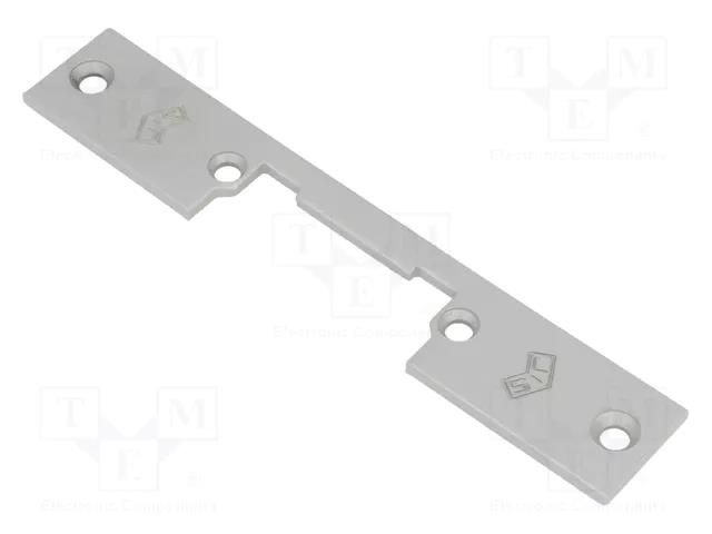 Frontal plate; for electromagnetic lock; grey; steel LOCKPOL LOC-909G