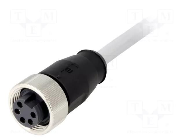 Connector: 7/8"; plug; 1.5m; female; PIN: 5; straight; with lead; PVC HARTING 21349700597015