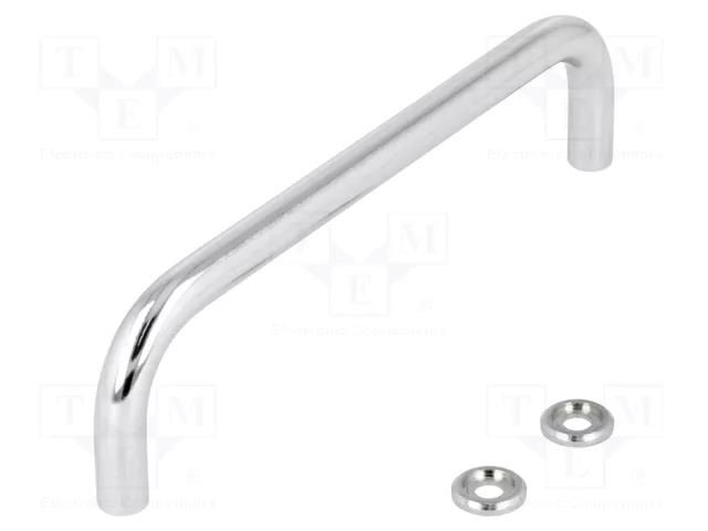 Holder; chromium plated steel; chromium plated; H: 35mm; GN 425 ELESA+GANTER GN425-8-120-CR