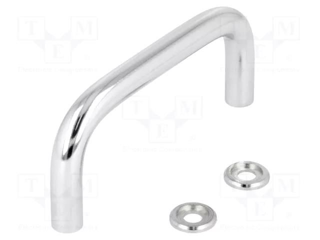 Holder; chromium plated steel; chromium plated; H: 43mm; GN 425 ELESA+GANTER GN425-10-88-CR