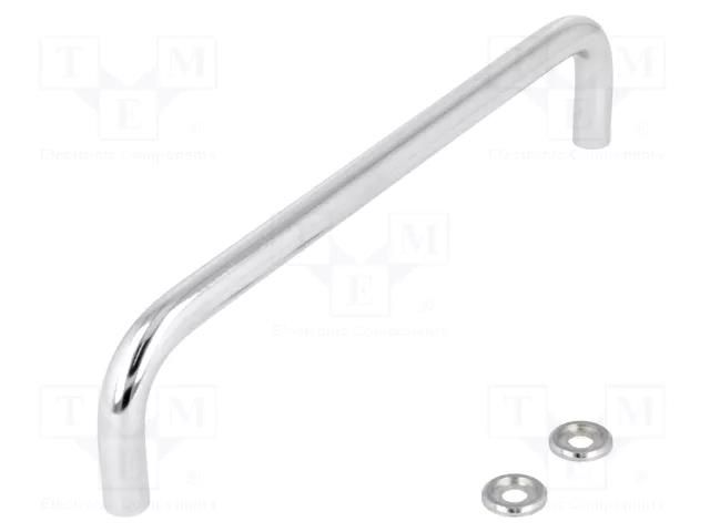 Holder; steel; chromium plated; H: 43mm; Mounting: M5 screw; GN 425 ELESA+GANTER GN425-10-180-CR
