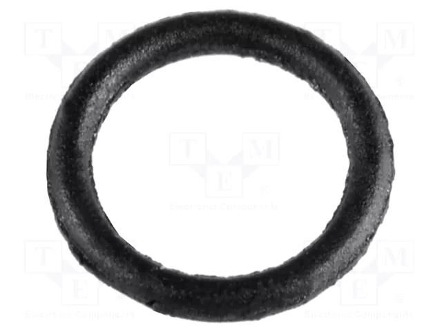 O-ring gasket; NBR caoutchouc; Thk: 0.5mm; Øint: 2.8mm; black FIX&FASTEN FIX-OR-2.8