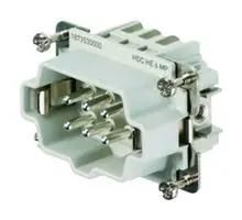 HEAVY DUTY INSERT, PLUG, 6+PE, 20-12AWG HDC HE 6 MP