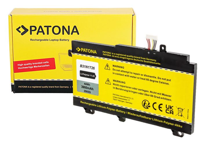 PATONA Battery for Asus FX504 Serie FX505 Serie B31N1726 B31BN91, PATONA 2905 4055655238212