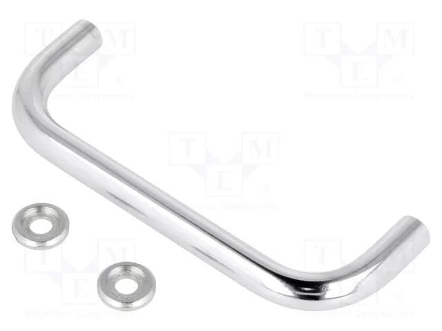 Holder; chromium plated steel; chromium plated; H: 35mm; GN 425 ELESA+GANTER GN425-8-88-CR