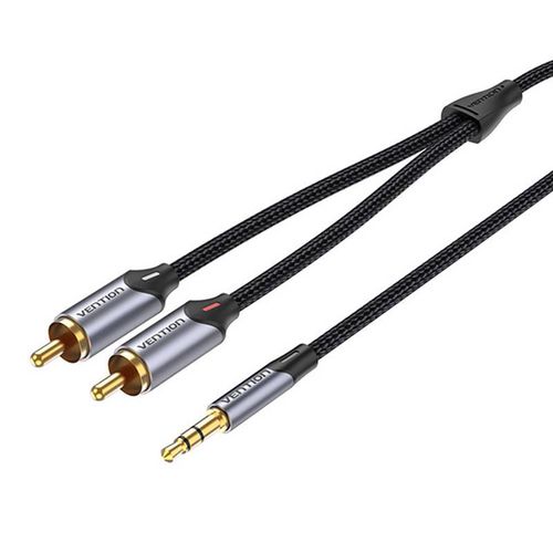 Cable Audio 2xRCA to 3.5mm Vention BCNBI 3m (grey), Vention BCNBI