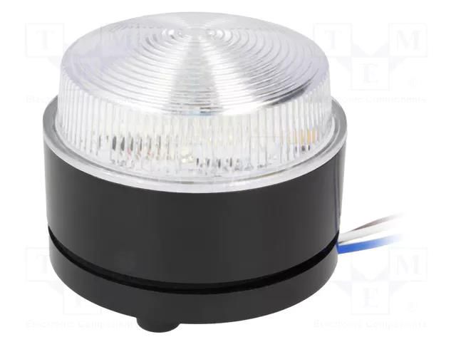 Signaller: lighting; continuous light,blinking light; blue; IP67 MOFLASH SIGNALLING LED80-04-03