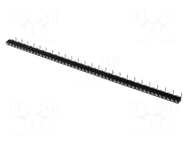 Connector: pin strips; socket; female; PIN: 50; turned contacts CONNFLY DS1002-01-1X50S13