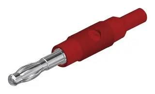 CONN, BANANA, PLUG, 6A, SOLDER, RED 973599101