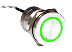 CAPACITIVE SW, DPDT, 0.01A, 12V, GRN/RED MC19LOSGR