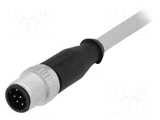 Connector: M12; plug; male; PIN: 8; straight; cables; 7.5m HARTING 21348400882075