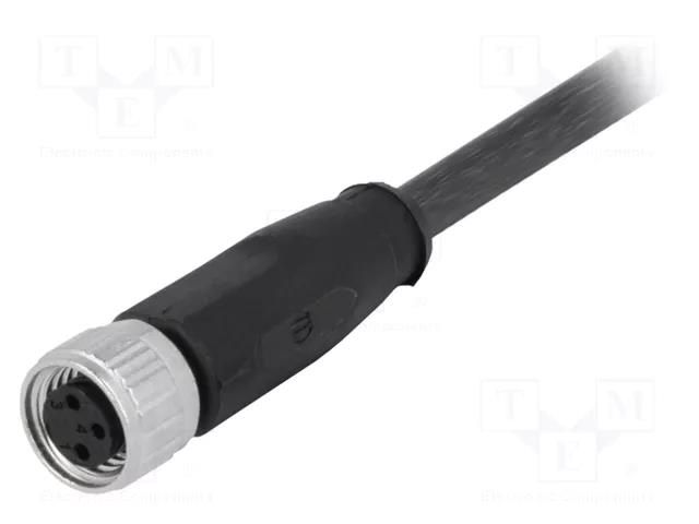 Connector: M8; female; PIN: 3; straight; with lead; plug; 5m HARTING 21348100388050