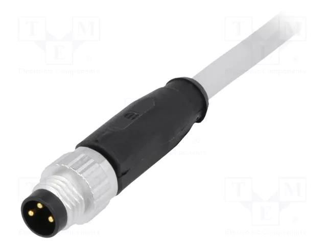 Connector: M8; male; PIN: 3; straight; with lead; plug; 1.5m; PVC HARTING 21348000380015