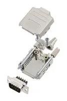 D SUB CONNECTOR, PLUG, 9POS, SCREW L17DPPK09-M+L717DE09PST
