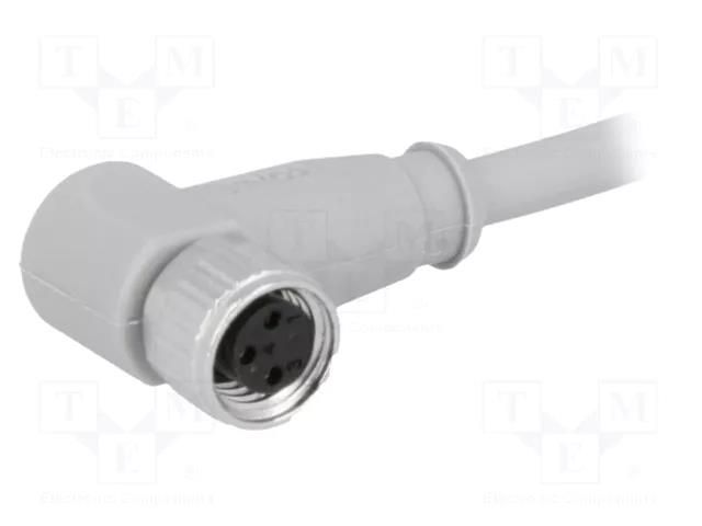 Connector: M8; 3m; female; PIN: 3; IP67; angled 90°; plug CONEC 42-10017