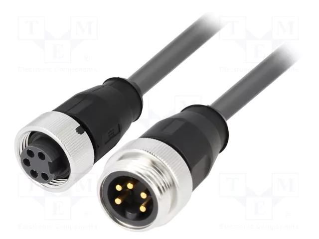 Cable: for sensors/automation; plug; 7/8" male,7/8" female; 1m HARTING 21349697598010