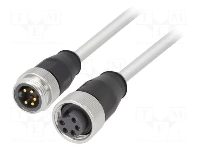 Cable: for sensors/automation; plug; 7/8" male,7/8" female; 1m HARTING 21349697597010